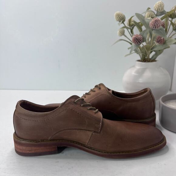 Steve Madden Kastor Derby Shoes Lace Up Leather Upper Brown Mens Size 7M - Picture 7 of 9